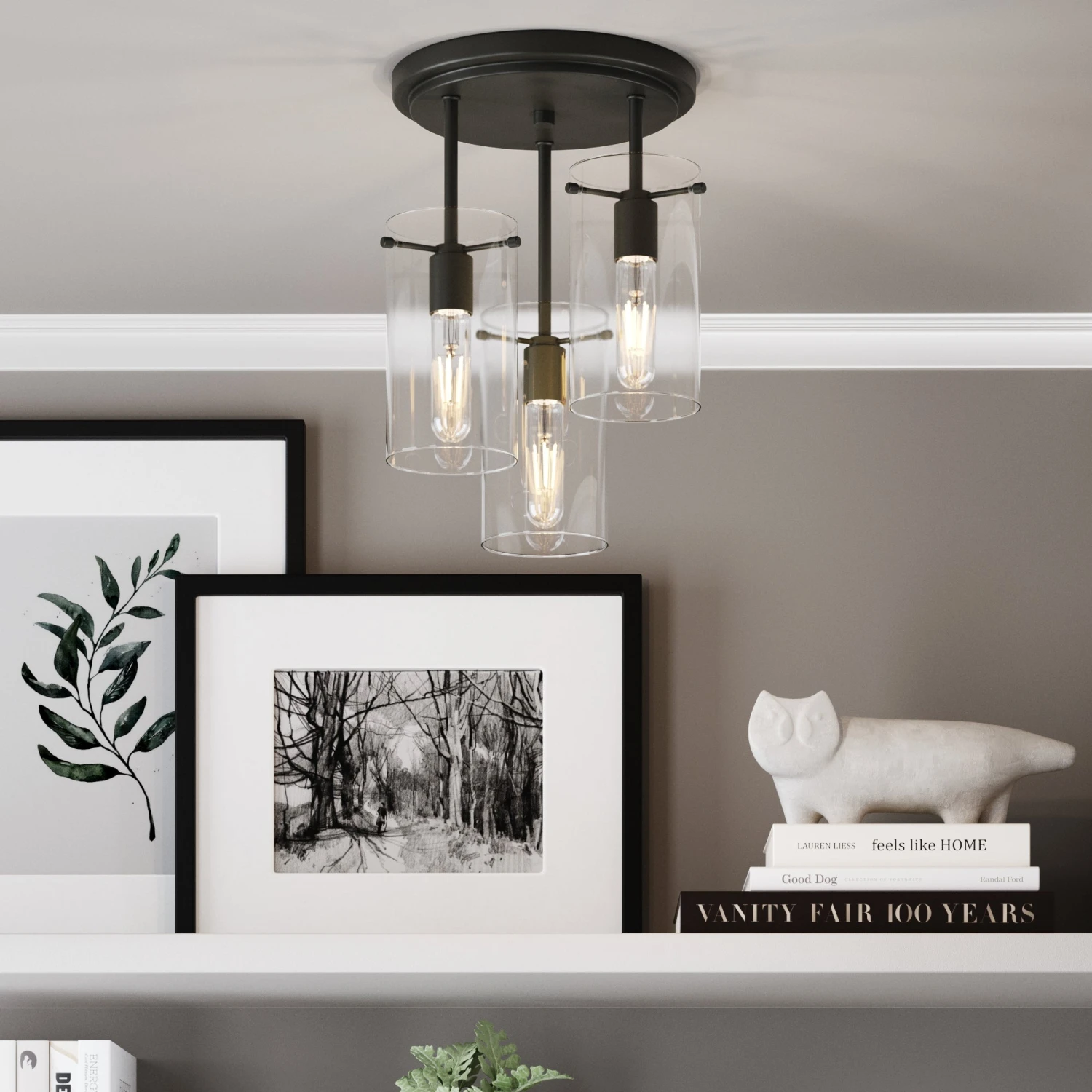 Glass Shade Flush Mount Ceiling Light Black Glass Shade Flush Mount Ceiling Light Black -Nathan James 11213 Hero 6136d81d 67ea 457e b8d1 964d281a9cb2