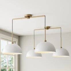 Metal Hanging Pendant Lights White