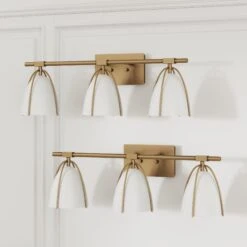 Metal Cage Bathroom Vanity Lights