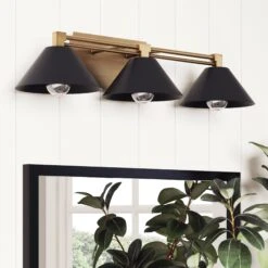 Industrial Metal 3-Bulb Vanity Light | Ronnie