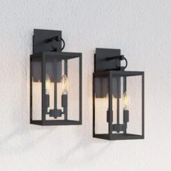 Metal Lantern Outdoor Wall Lights