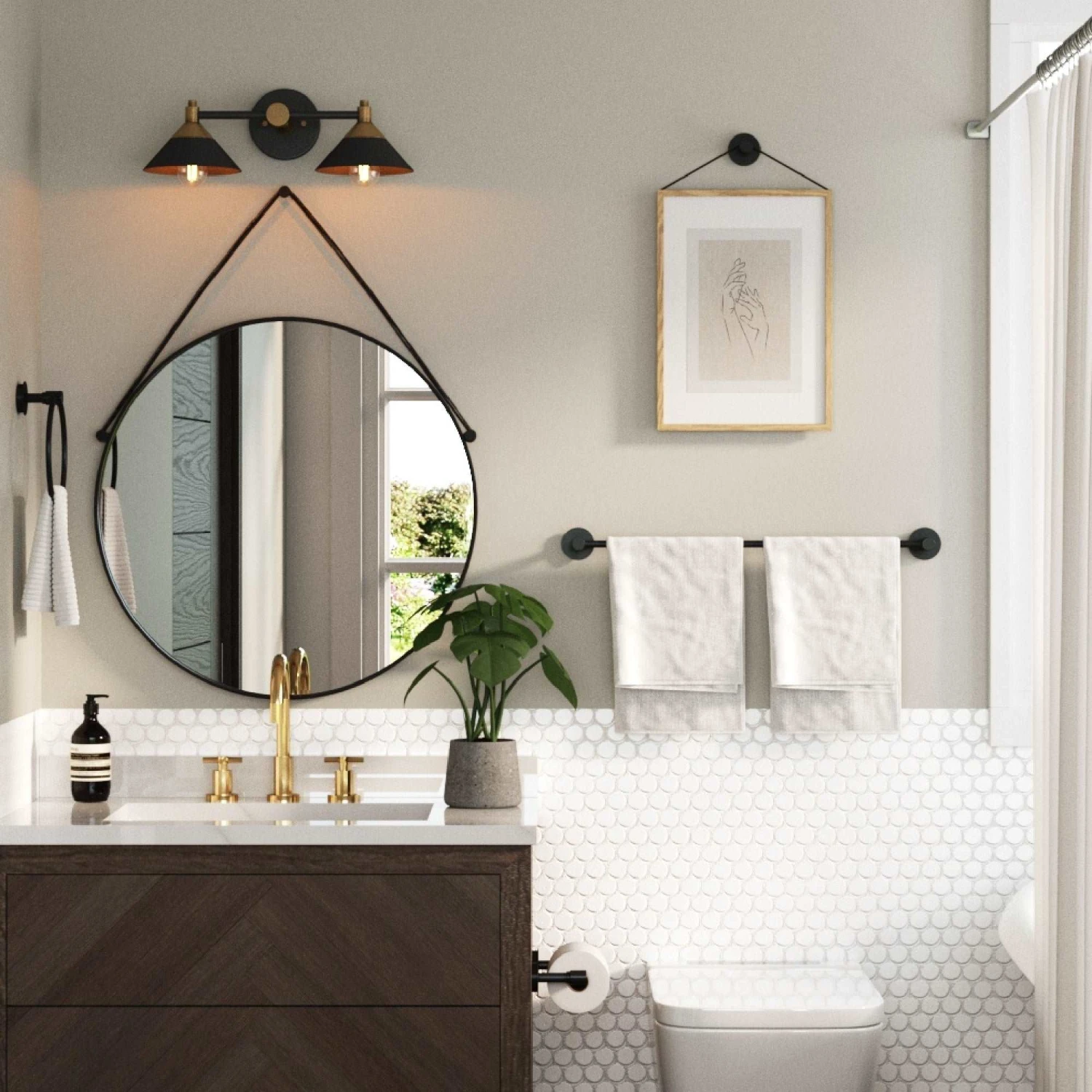 Metal 5-Piece Bath-in-a-Box Accessory Set Metal 5-Piece Bath-in-a-Box Accessory Set -Nathan James 15402 IMG2 DTC 2