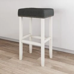 Upholstered Tufted Wood Backless Bar Stool 2 Upholstered Tufted Wood Backless Bar Stool -Nathan James 21412 HERO c64d29e7 7a0b 446b ac98 1ad1f50ba6bc
