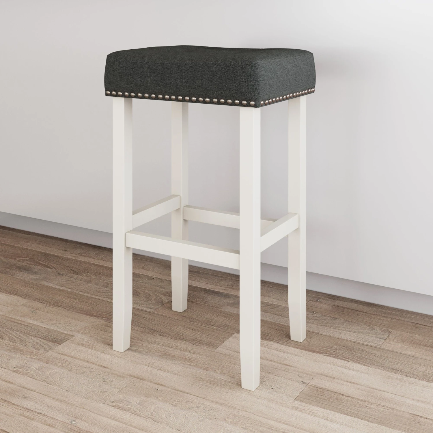Upholstered Tufted Wood Backless Bar Stool Upholstered Tufted Wood Backless Bar Stool -Nathan James 21412 HERO c64d29e7 7a0b 446b ac98 1ad1f50ba6bc