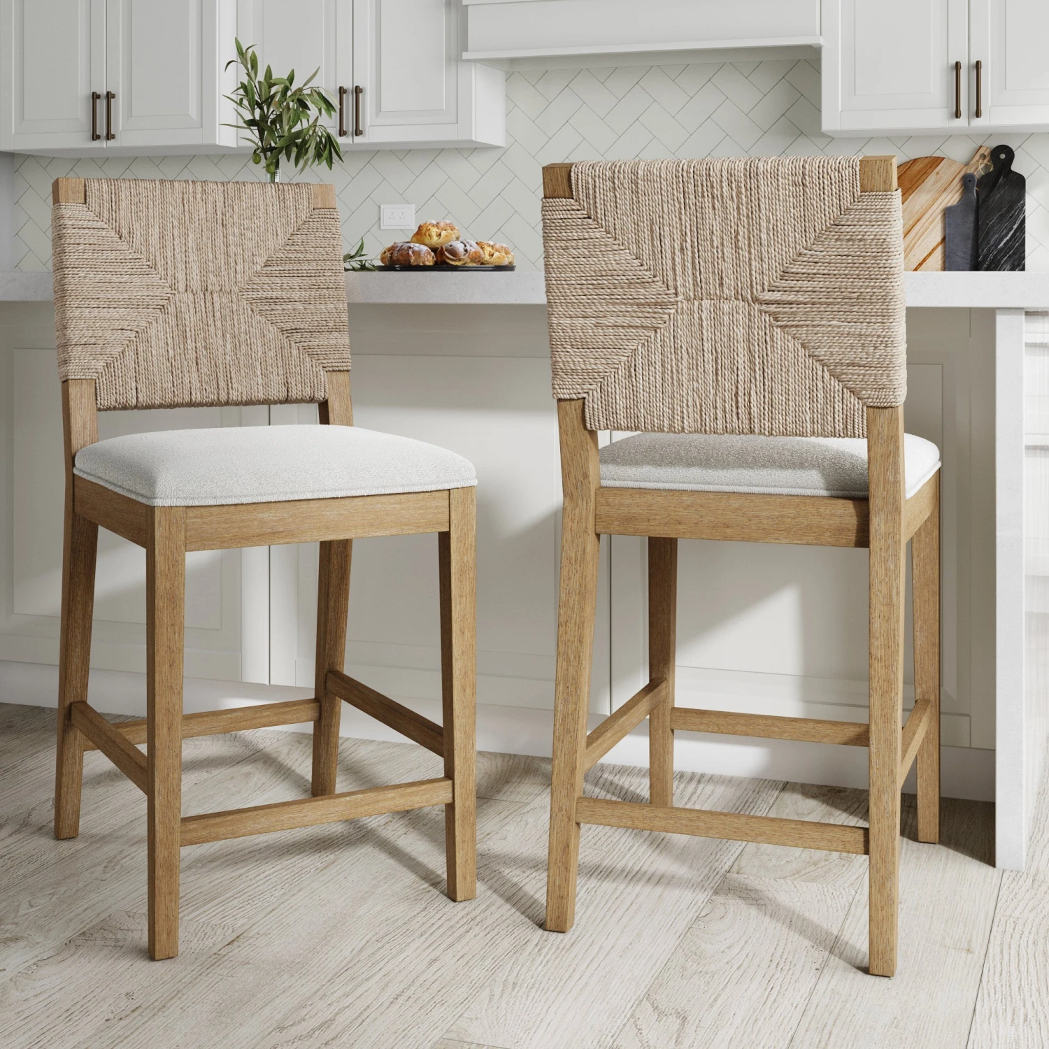 Set of 2 Seagrass Counter Height Bar Stools Set Of 2 Seagrass Counter Height Bar Stools -Nathan James 23701 2 HERO 64a8d8b9 67ef 41e4 8e40 b612bc796bb4