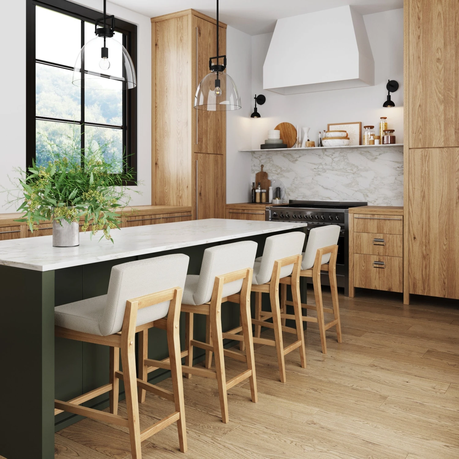 Wood Boucle Counter Height Bar Stool Warm Pine Wood Boucle Counter Height Bar Stool Warm Pine -Nathan James 24305 LS f441c8b6 5d52 4d73 ab5b 9ccdc0eba896