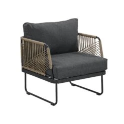Set Of 2 Outdoor Cord Patio Arm Chairs Gray -Nathan James 25902 STUDIO 78251ab7 6cf1 4f1f bbae 042084865ed7