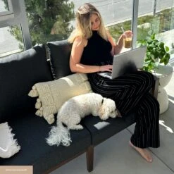 Set Of 2 Outdoor Wood Patio Loveseats Gray -Nathan James 26205 1L2C UGCCarouselImage1 a231690a 009d 4170 a918 408ee4dc29c7