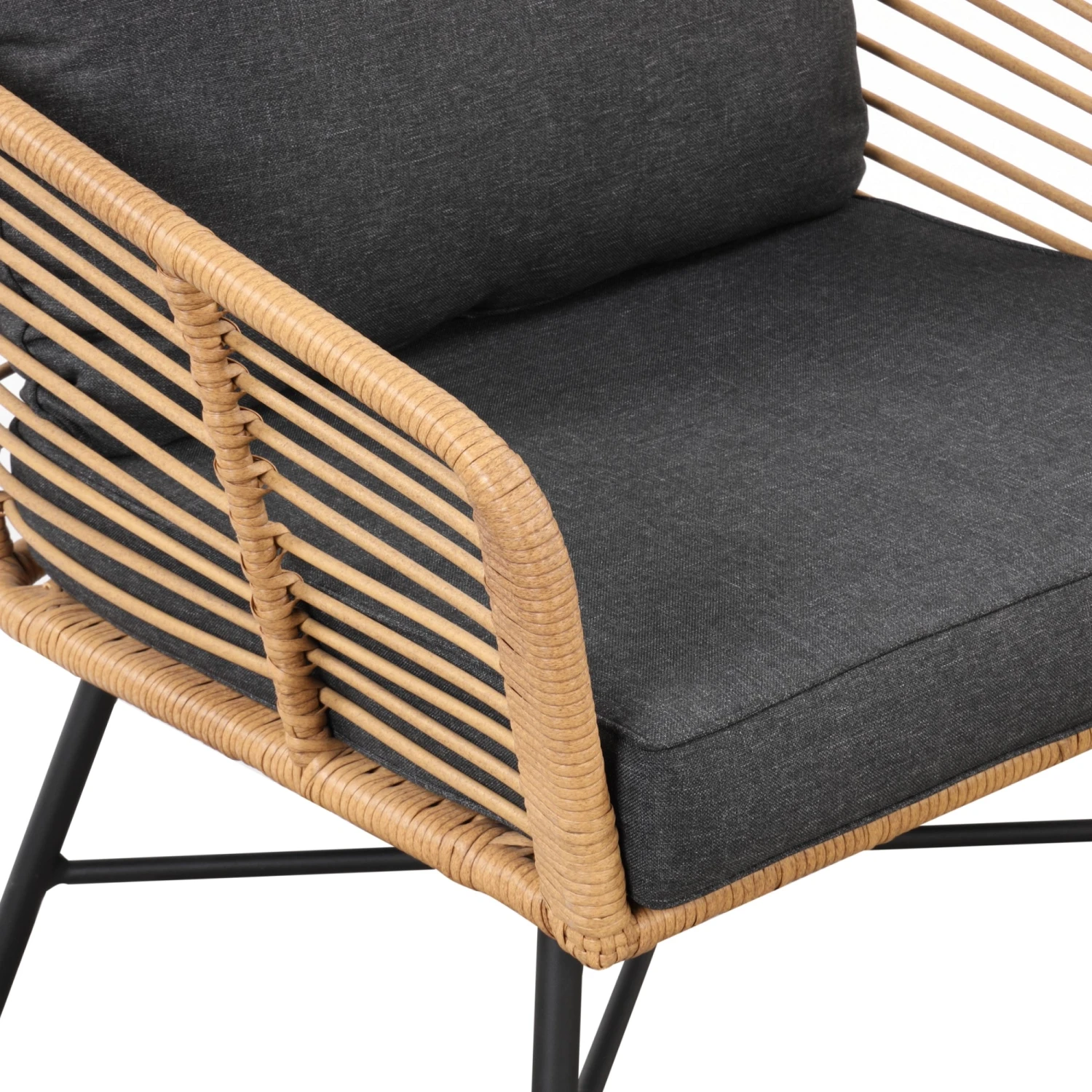 Wicker Outdoor Patio Arm Chairs Dark Gray Wicker Outdoor Patio Arm Chairs Dark Gray -Nathan James 27901 DET 12de9586 60a1 4894 82d8 1fba25ff764c