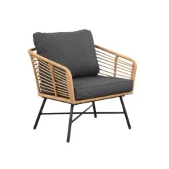 Set Of 4 Outdoor Wicker Chairs Dark Gray -Nathan James 27901 STUDIO 679646be c789 4614 b90d 03ec5248935c