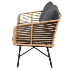 Set Of 2 Outdoor Wicker Loveseats Dark Gray -Nathan James 27902 DET ca634feb 96cf 466d a357 73a0b995b490