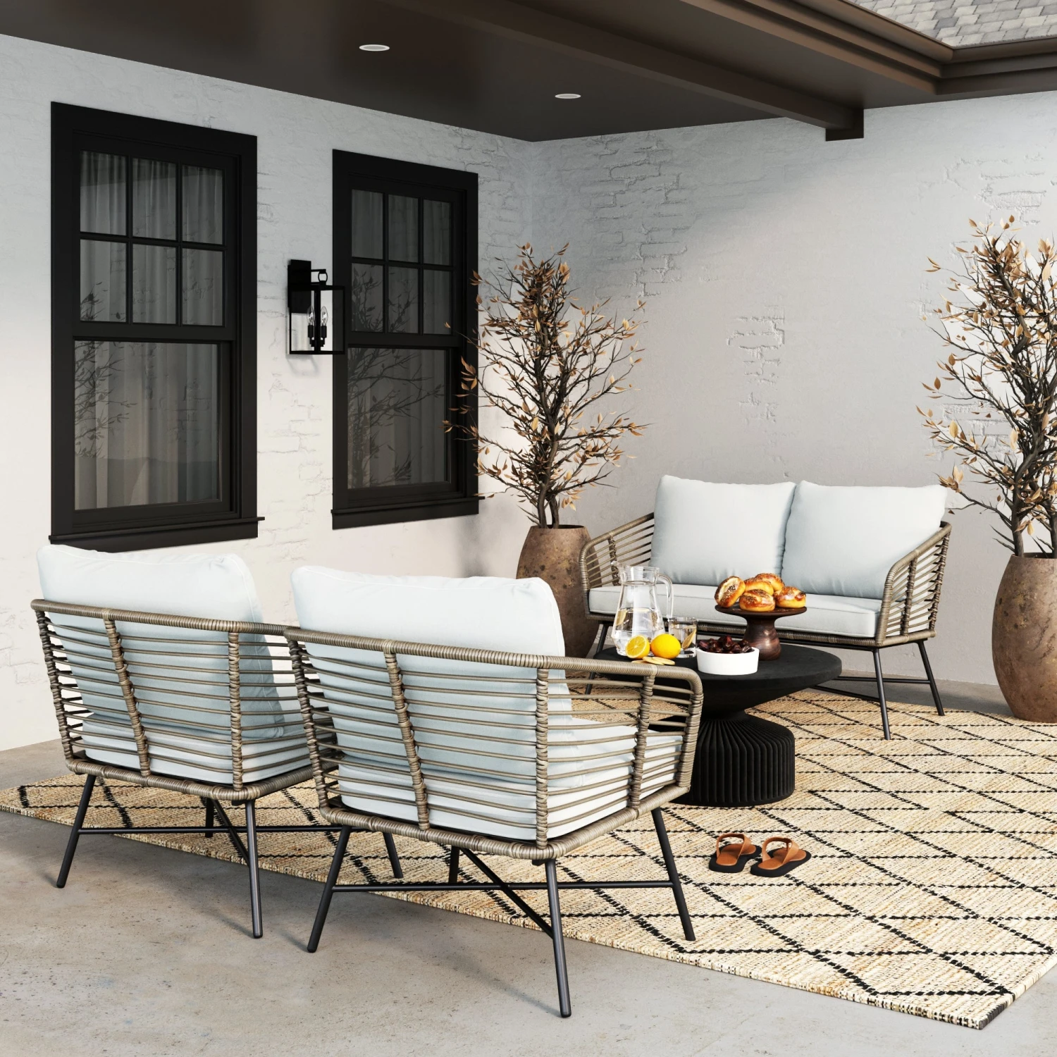 Wicker Outdoor Patio Loveseat Light Gray Wicker Outdoor Patio Loveseat Light Gray -Nathan James 27904 LS 2 e5900828 e737 4c3c 89b2 cf823397c116