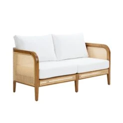 Rattan Outdoor Patio Cushioned Loveseat -Nathan James 28501 STUDIO 54a8bea8 07f4 4cca a707 e124ff5d3faa