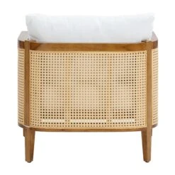 Set Of 4 Rattan Outdoor Patio Arm Chairs -Nathan James 28502 DET