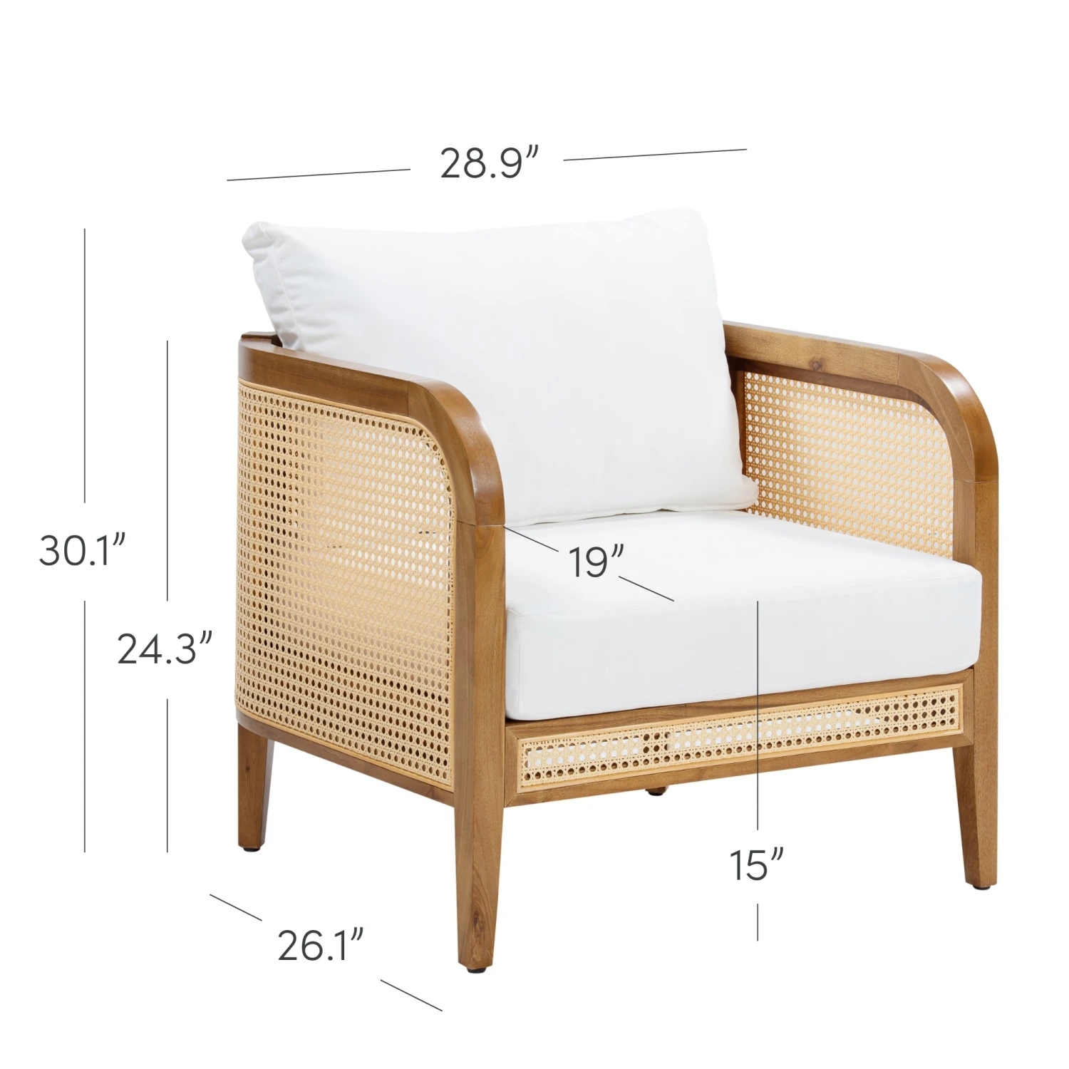 Rattan Outdoor Patio Cushioned Arm Chair Rattan Outdoor Patio Cushioned Arm Chair -Nathan James 28502 DIM 32e16656 b15e 4669 b91f e03d4534fc53