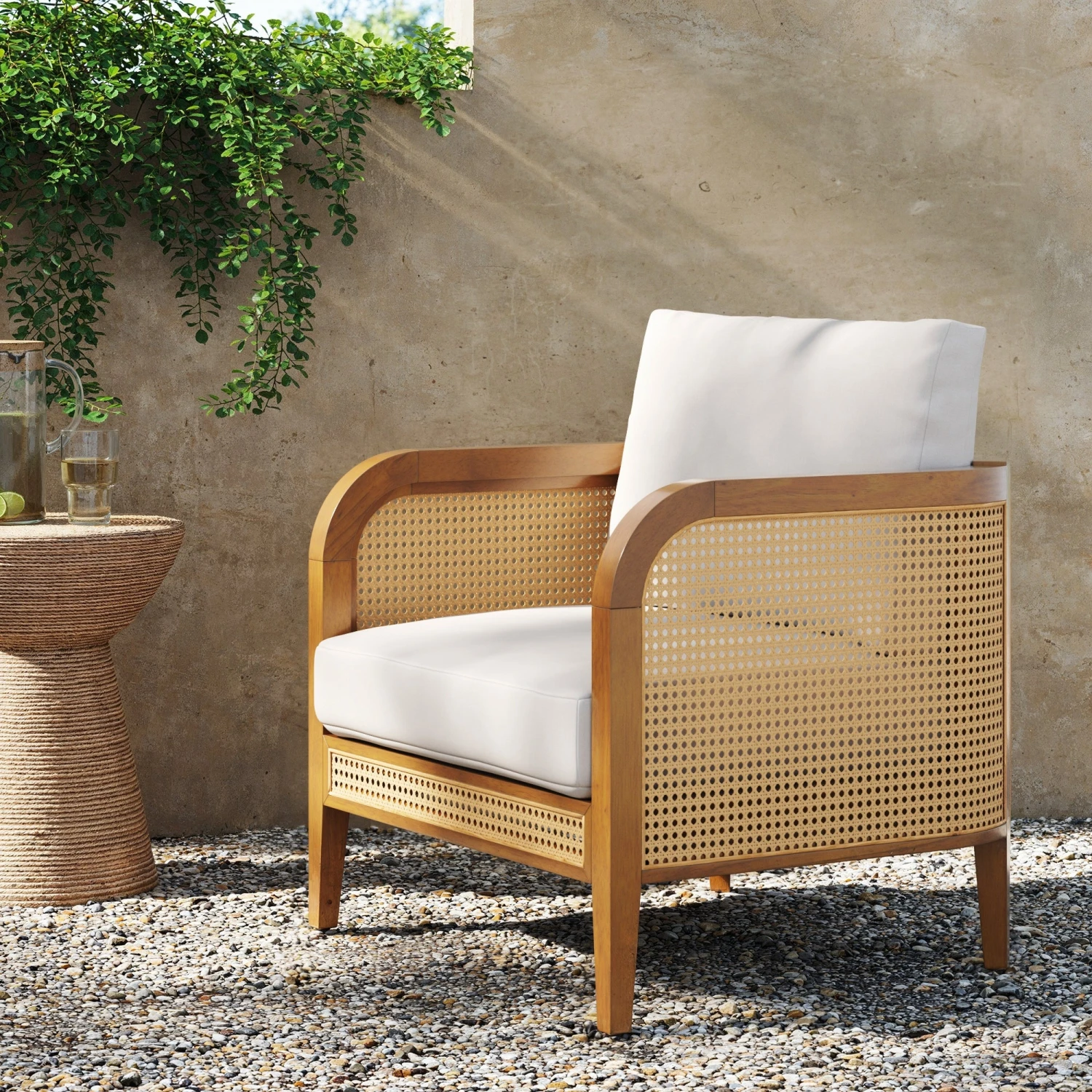 Rattan Outdoor Patio Cushioned Arm Chair Rattan Outdoor Patio Cushioned Arm Chair -Nathan James 28502 HERO B2B 0cacd45b febb 4113 84ab 8901aa49abb3