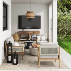 Outdoor Set Rope Loveseat & 2 Chairs -Nathan James 28601 1L2C LS 193b0c6e 4d6c 4d3e 82cb 97454846e99d