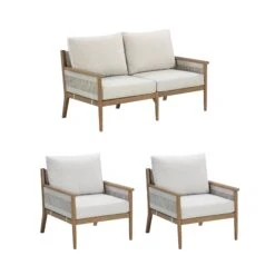 Outdoor Set Rope Loveseat & 2 Chairs -Nathan James 28601 1L2C WB 85fcdd1e b164 4cea 82ec f39a97db56cd
