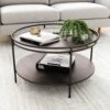 Wood 2-Tier Round Coffee Table | Paloma