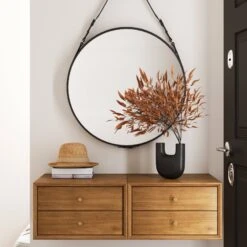 Wood Wall Mount Nightstands Acacia