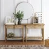 Boho Seagrass Console Sofa Tables