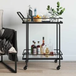 Metal Rolling Bar Cart | Sally