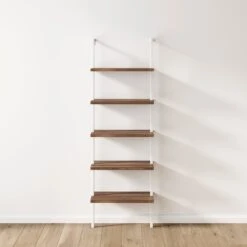 Wood Wall Mount Ladder Bookshelf | Theo -Nathan James 65502 HERO DTC