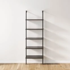 Wood Wall Mount Ladder Bookshelf | Theo -Nathan James 65505 HERO DTC
