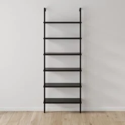 Wood Wall Mount Ladder Bookshelf | Theo -Nathan James 65605 HERO DTC