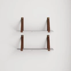 Faux Marble Floating Wall Shelf Set Of 2