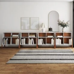 Mid-Century Cubby Large Console