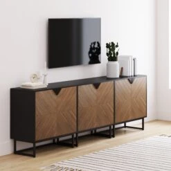 Brushed Fir TV Cabinet