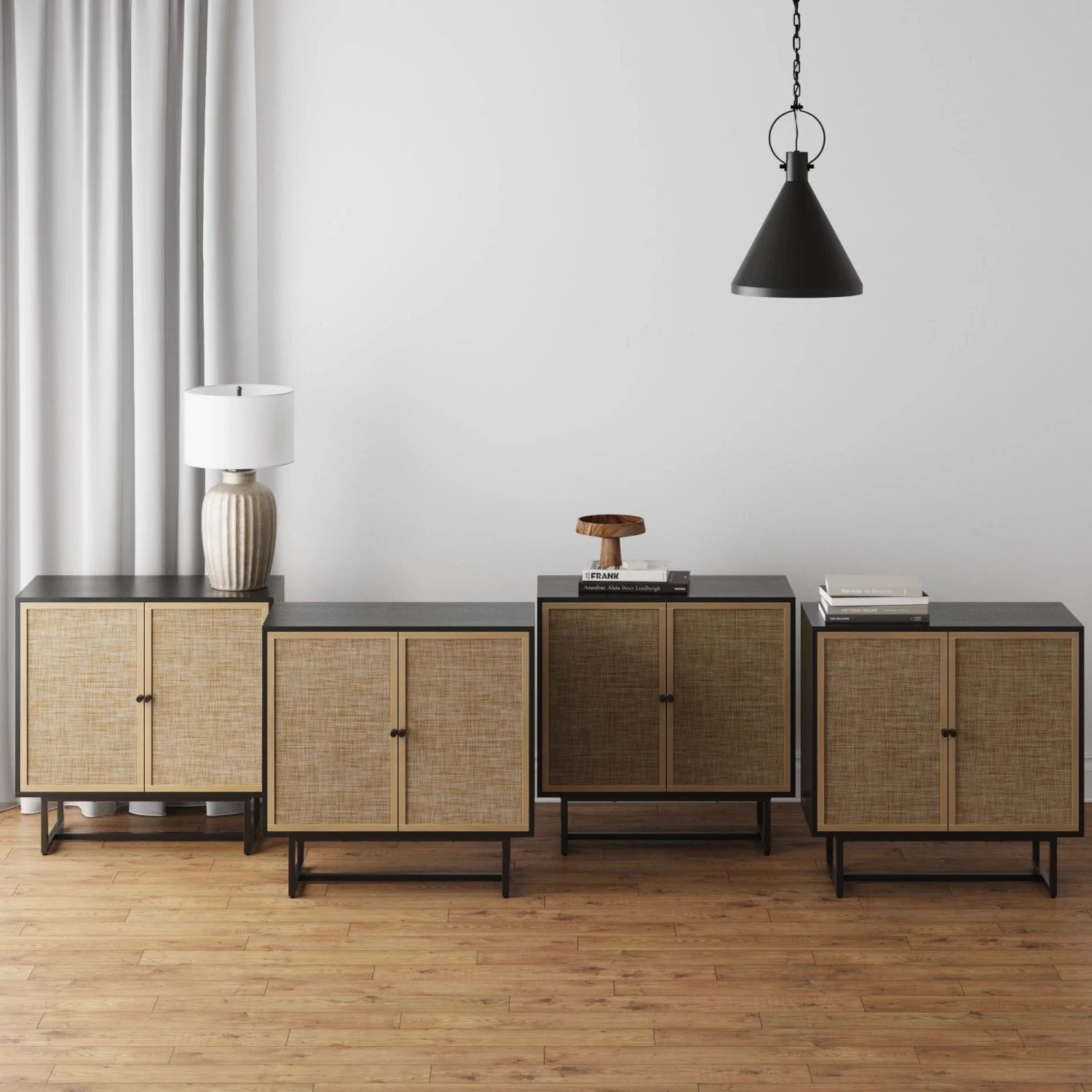 Wood & Rattan Large Console Table Black Wood & Rattan Large Console Table Black -Nathan James 71304 Hero 4pk 39c5c925 1956 413f b6f0 1f23fdee1b12