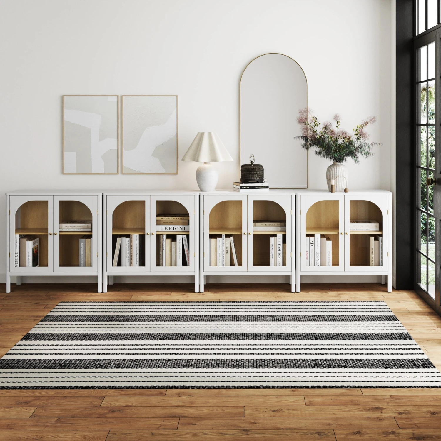 Glass Door Large Console White Glass Door Large Console White -Nathan James 71602 4 LS c9e1755d ca86 46d9 940c c70b82edcd9a