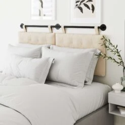 Diamond Tufted Wall Mount King Headboard